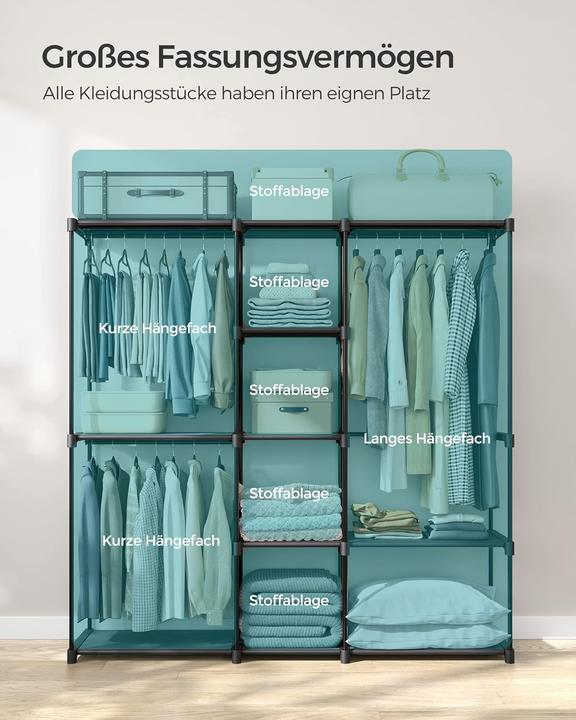 Image du produit Songmics Kleiderschrank mit Stoffablagen