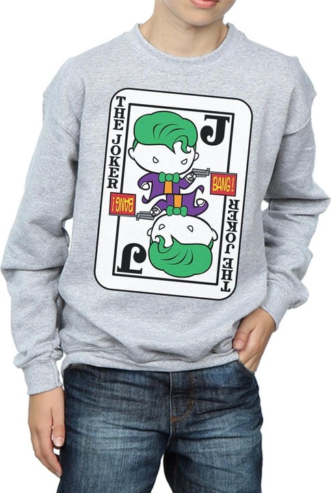 Image du produit - Sweat CHIBI JOKER PLAYING CARD - Garçon (140, 146)