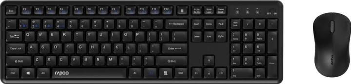 Actual product image Rapoo Full Silent Multi mode Kombo Set "8150M Silent", Schwarz, QWERTZ (DE, Wireless)
