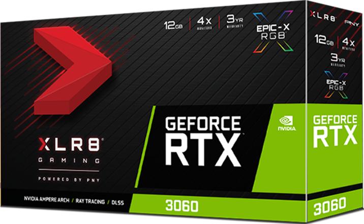 Produktbild PNY VCG306012SFXPPB Grafikkarte NVIDIA GeForce RTX 3060 GDDR6 (12 GB)