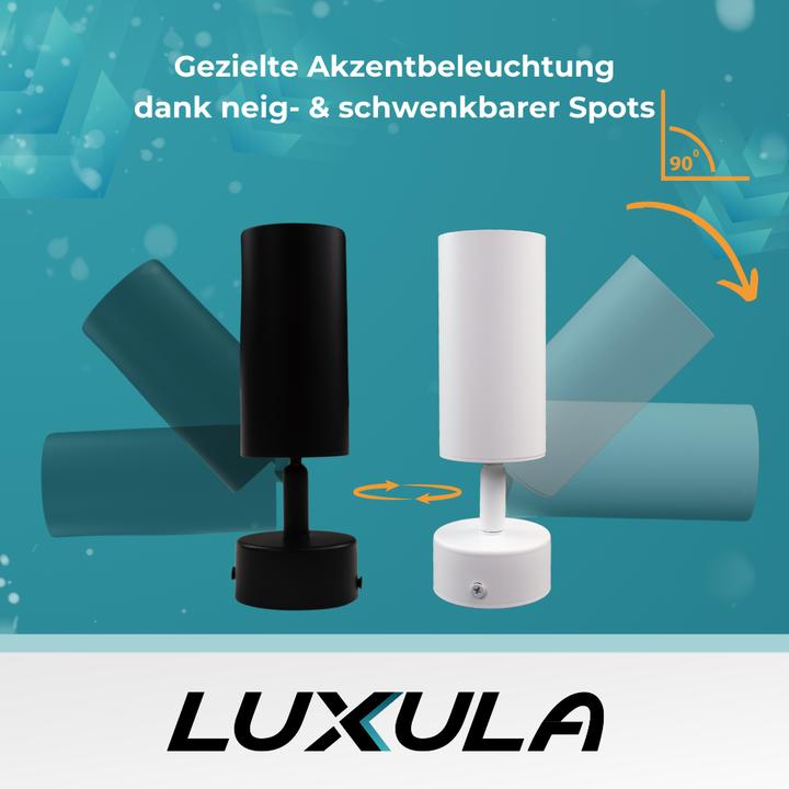 Produktbild Luxula Schwenkbarer LED Aufbauspot, weiss (GU10)