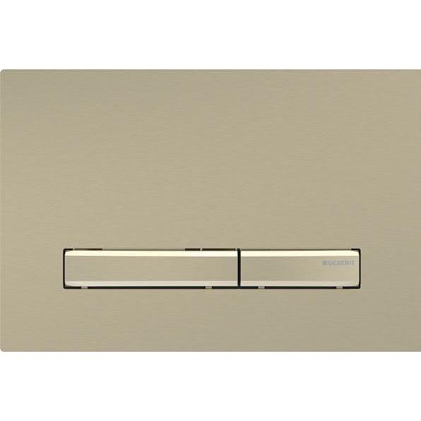 Geberit, Betätigungsplatte, Betätigungsplatte Sigma50, für 2-Mengen-Spülung, METAllfarbe Messing, 115.671.