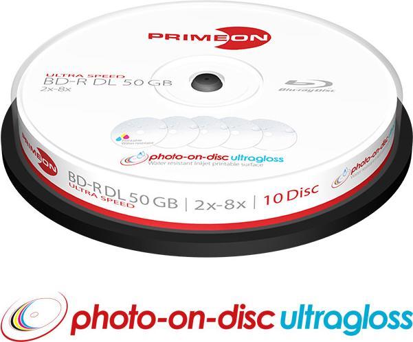 Actual product image Primeon BD-R 50GB Dual Layer 10er Spindle (10 x)