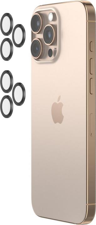 Actual product image Belkin 1x2 Kameralinsenschutz TempGlass iPhone 16Pro/16ProMax (2 Piece, Apple iPhone 16 Pro, Apple iPhone 16 Pro Max)