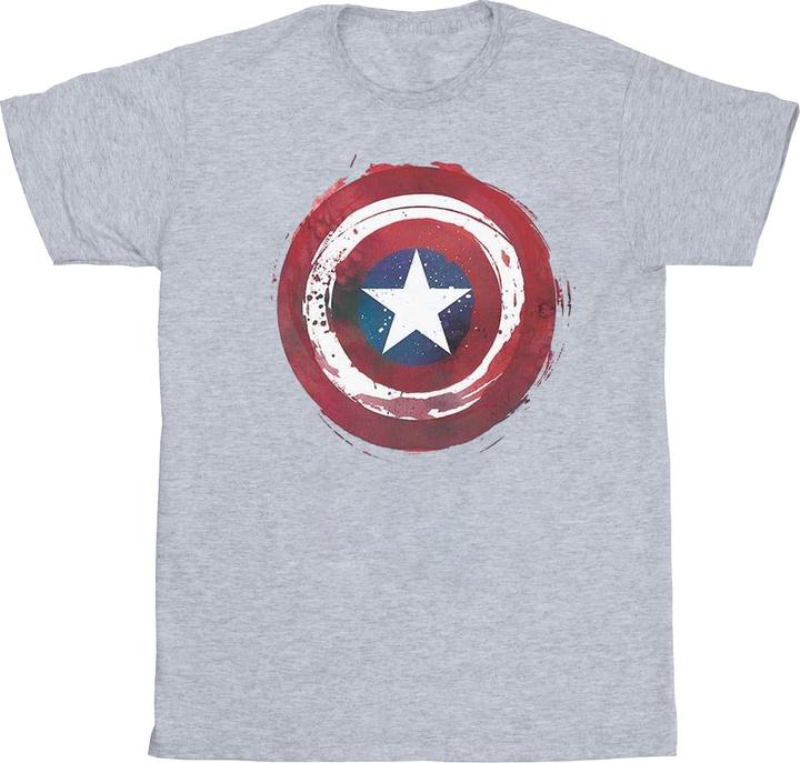 Image du produit - T-shirt CAPTAIN AMERICA SPLATTER SHIELD - Homme (XXL)