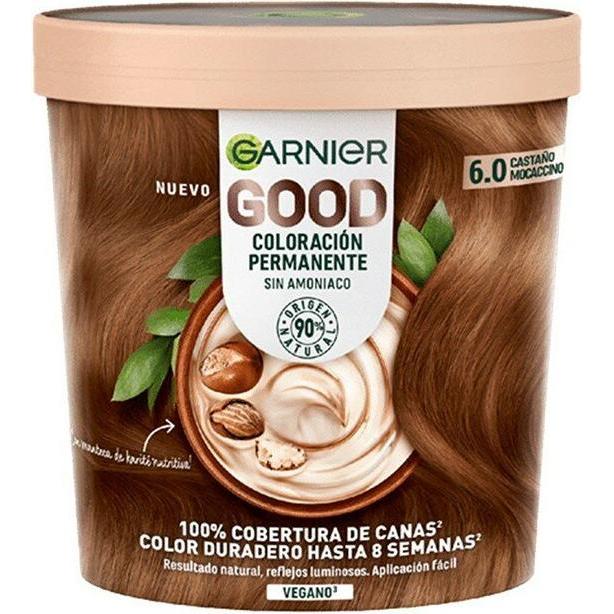 Garnier, Haarfarbe, Good Coloración Permanente 6,0 Castaño Mocaccino 1 U (6,0 Castaño Mocaccino 1 U)