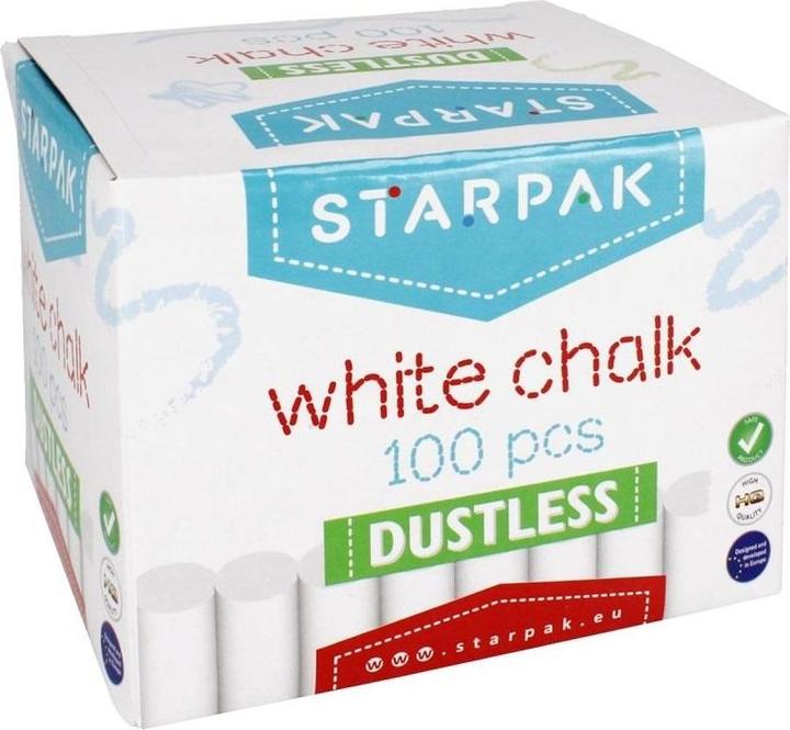 Produktbild Starpak Staubfreie weisse Schulkreide, 100 Stück (100x)