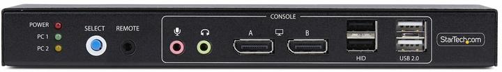 Produktbild StarTech .com P2ADD121D-KVM-SWITCH, 3840 x 2160 Pixel, 4K Ultra HD, 36 W, Schwarz