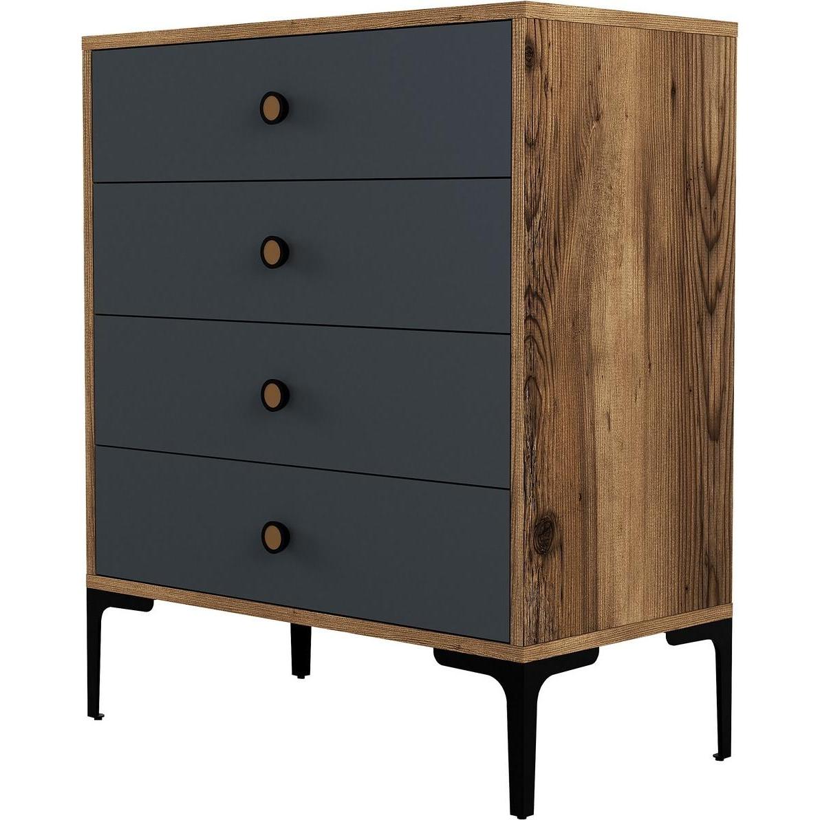 Hanah Home, Kommode + Sideboard, Timo (76 x 40 x 91 cm)