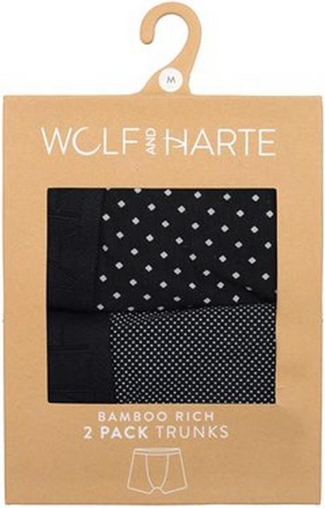 Produktbild Wolf And Harte Boxershorts Bambus Reich Getüpfelt (2er Pack) (L, 2er Pack)