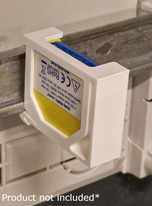 Produktbild Light Solutions DIN-Schienenadapter für Gen 1 Geräte (Shelly RGBW 2 und Shelly Dimmer 2)