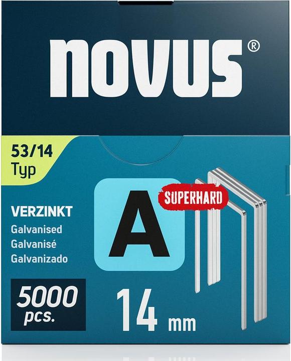 Produktbild Novus Feindrahtklammern A 53 14mm 5000 Stk.