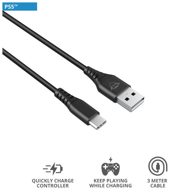 Actual product image Trust GXT 226 Gaming Controller Cable (PS5)