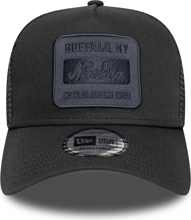 Actual product image New Era A-Frame Mesh Trucker Cap - TONAL PATCH charcoal (One size)