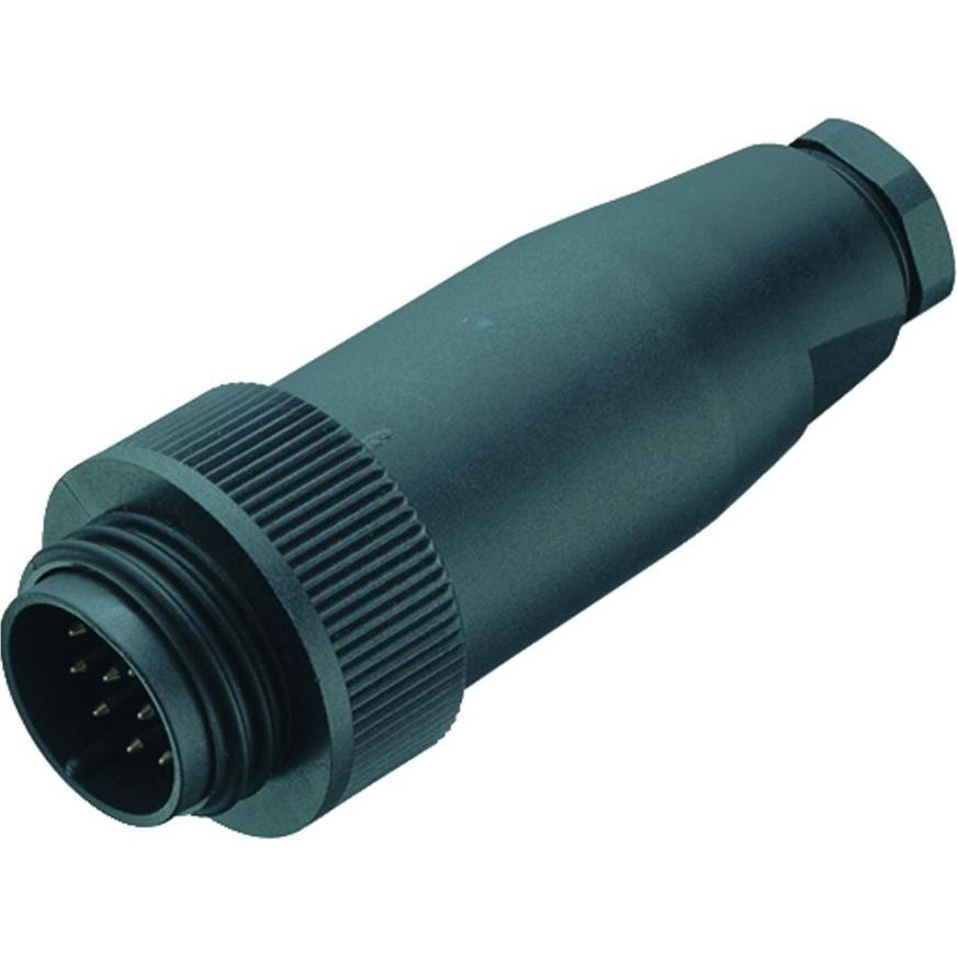 Schubiger Serie 693 5 pole RD30 power male connector, Elektronikkabel + Stecker, Schwarz