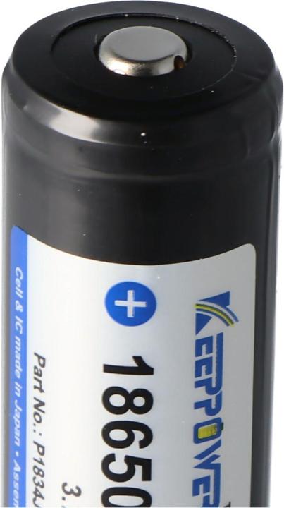 Actual product image Keeppower Battery 18650 protected with PCB (1 pcs., 18650, 3400 mAh)