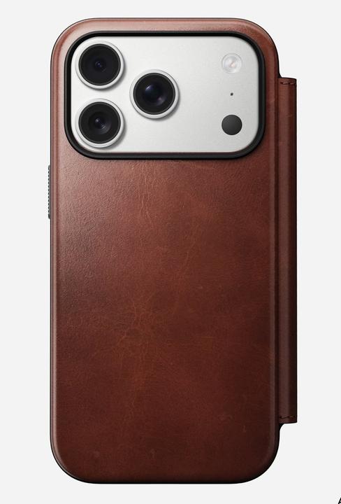 Actual product image Nomad Horween Leather Folio (Apple iPhone 17 Pro)