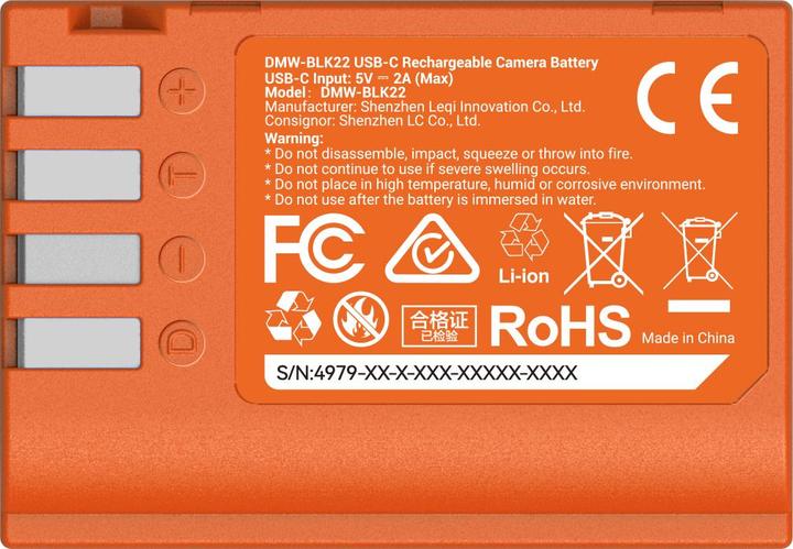 Produktbild SmallRig DMW BLK22 (Kamera Akku)