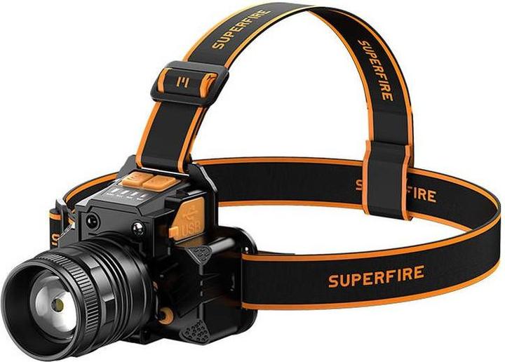 Superfire Lampe frontale HL58, 350lm, USB (350 lm)