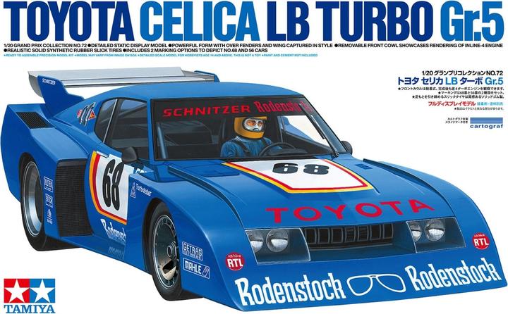 Actual product image Tamiya 1:20 Toyota Celica LB Turbo Gr.5