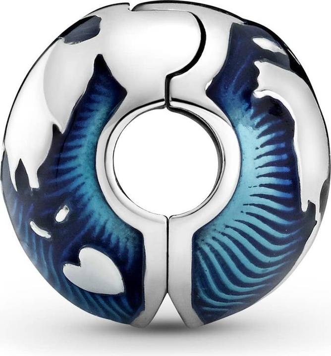 Image du produit Pandora Globe Clip Charm (Argent 925, Émail)