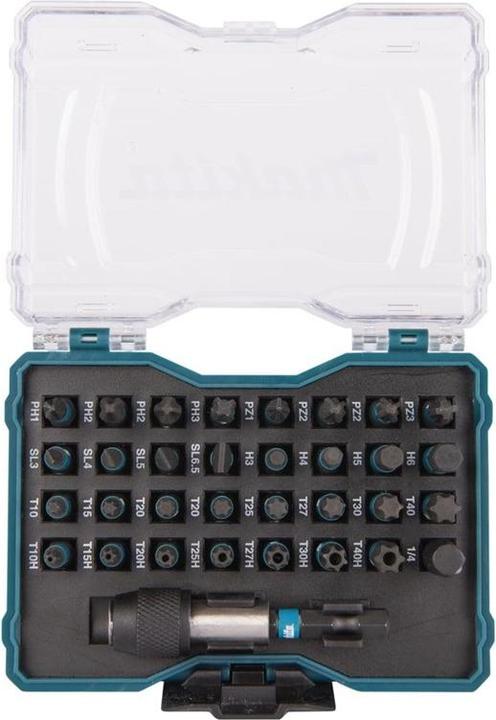 Actual product image Makita 33 dalių sukimo antgalių rinkinys Impact Black (Screw slot)
