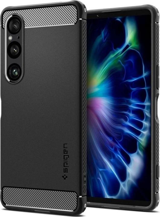 Actual product image Spigen Rugged Armor Xperia 1 VI Case Matte Black (Sony Xperia 1 VI)