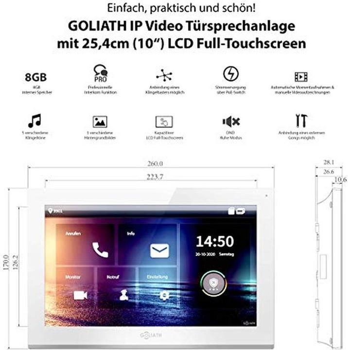 Actual product image Goliath Toys Video Intercom System, White Indoor Station