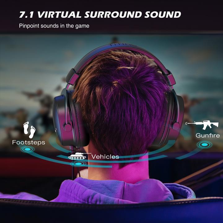 Produktbild Fifine H9 black 3.5MM + USB dual connector headphone for gaming, streaming, recording (Kabelgebunden)