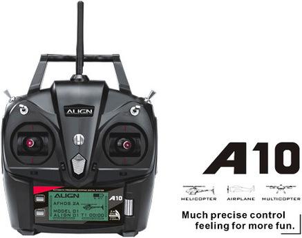 Actual product image Align A10 10-channel AFHDS 2A transmitter incl. A6B receiver