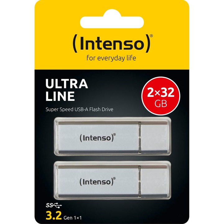 Actual product image Intenso Ultra Line 2 x 32GB (32 GB, USB-A, USB 3.2)