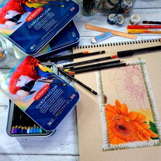 Produktbild Derwent Chromaflow pencils 36 ass (Mehrfarbig, 36 x)