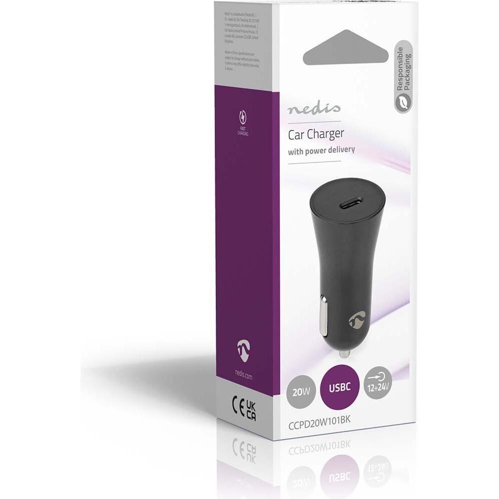 Thumbnail - Nedis Car Charger, Auto Adapter, Schwarz