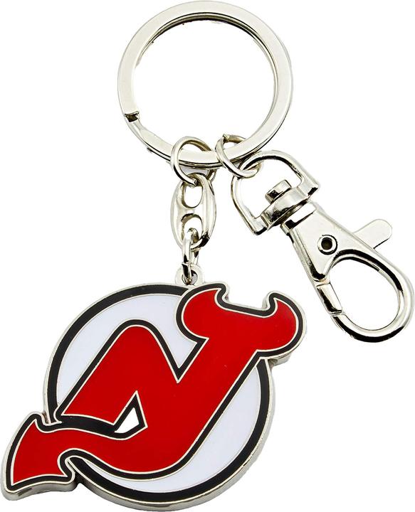 Actual product image Inglasco New Jersey Devils NHL Logo Keyring