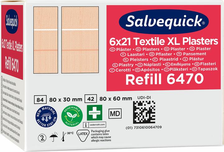 Actual product image Söhngen Refill for SALVEQUICK, elastic plaster sections each 21 pcs, pack of 6 pcs (21 x)
