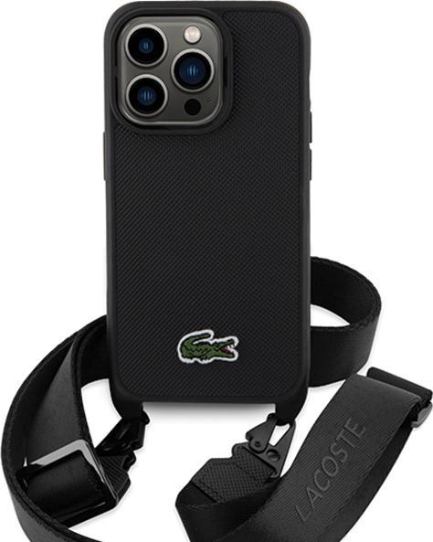 Produktbild Lacoste LCHCP14LSPVCK iPhone 14 Pro 6.1" czarny/black hardcase Iconic Petit Pique Crossbody (Apple iPhone 14 Pro)