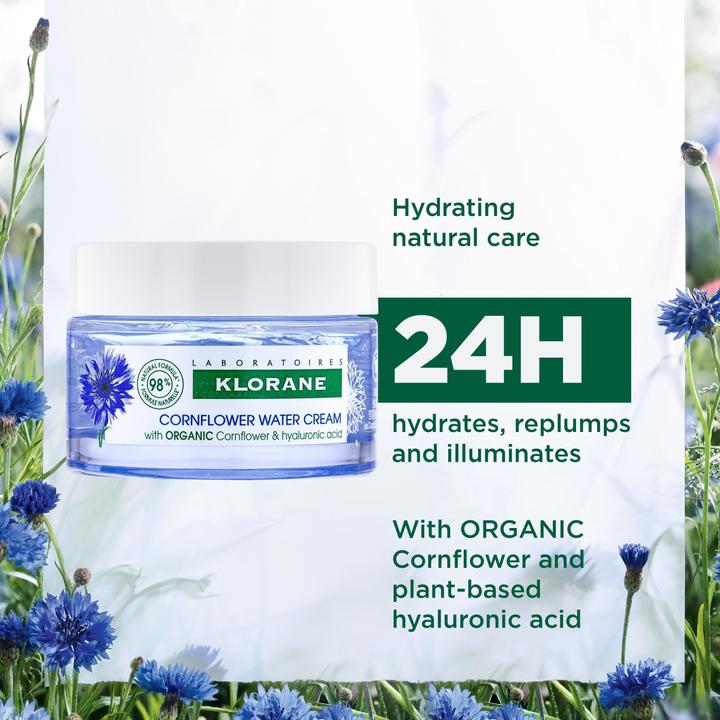 Actual product image Klorane Moisturising cream with organic cornflower (50 ml, Day cream)