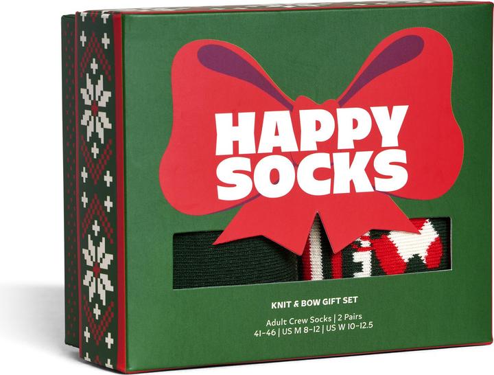 Produktbild Happy Socks 2-Pack Knit And Bow Socks Gift Set (2er Pack, 36 - 40)