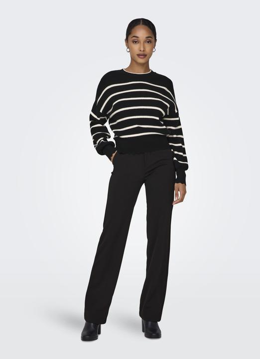 Image du produit Only col rond manches ballon pull en tricot (L)