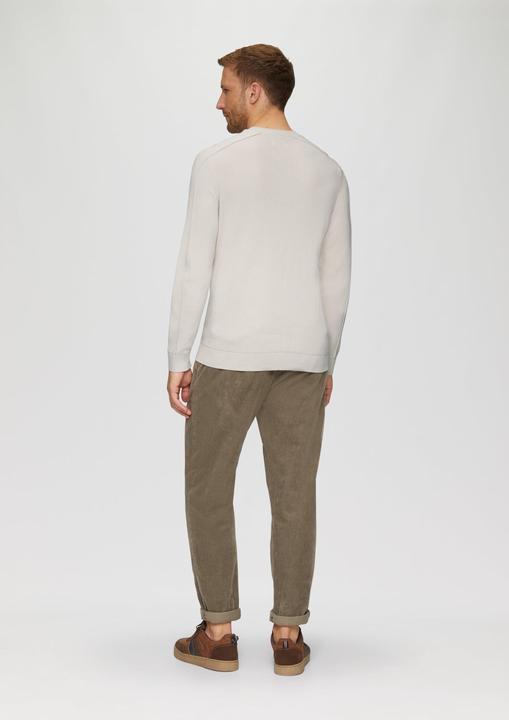 Produktbild S.Oliver Strickpullover Strickpullover mit Nahtdetails und Logo (3XL)