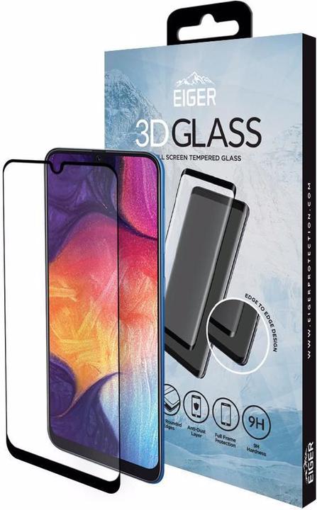 Actual product image Eiger Screen Protector 3D Glass Clear/Black Galaxy A50 (1 pcs., Samsung Galaxy A50)