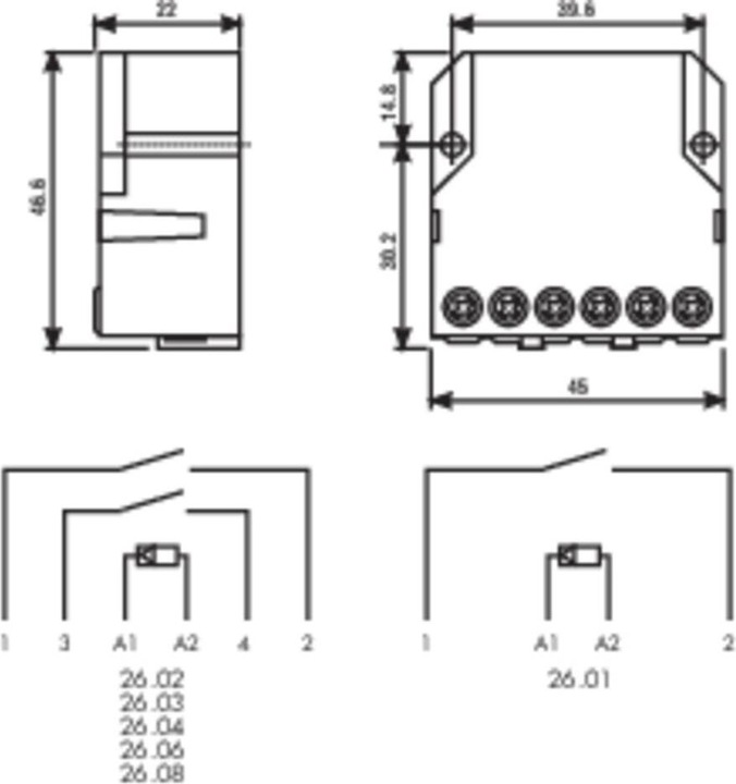 Produktbild Finder Stromst.Sch.230VAC 26.01.8.230.0000 Serie 26 für UP-Dose 1S 10A 26.01.8.230.0000 (260182300000)