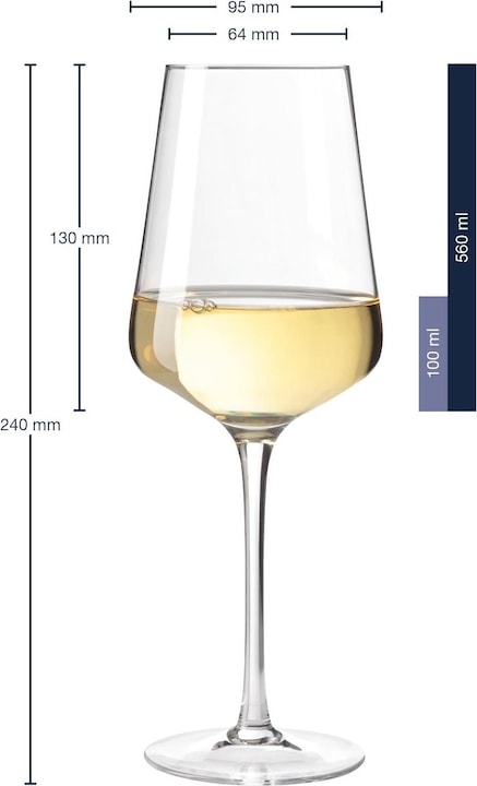 Actual product image Leonardo Puccini (10 cl, 6 Glasses, White wine glasses)