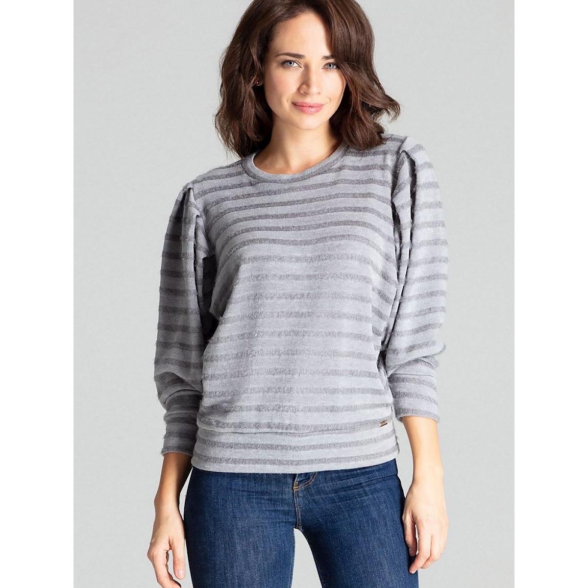 Lenitif, Damen, Bluse, Bluse, Grau, (L, XL)