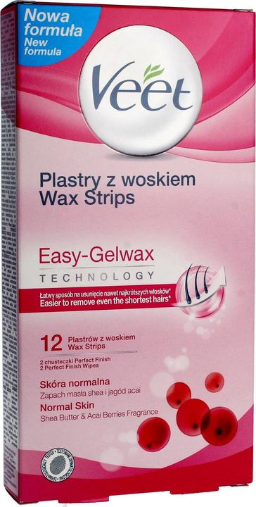 Produktbild Veet depilatory wax strips for normal skin 12pcs. (12 x)