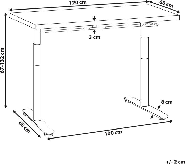 Produktbild Beliani Destinas (120 x 60 x 132 cm)
