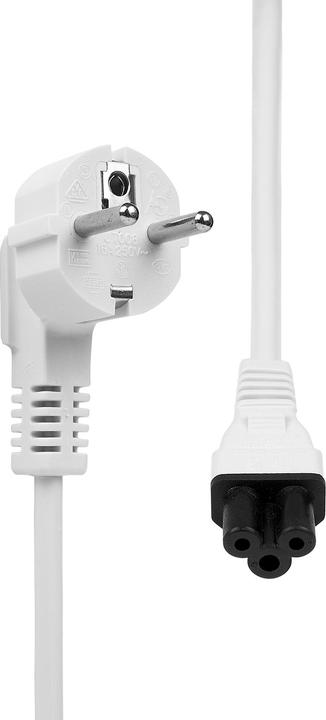 Produktbild ProXtend Power Cord Schuko Angled to C5 5M White (5 m)