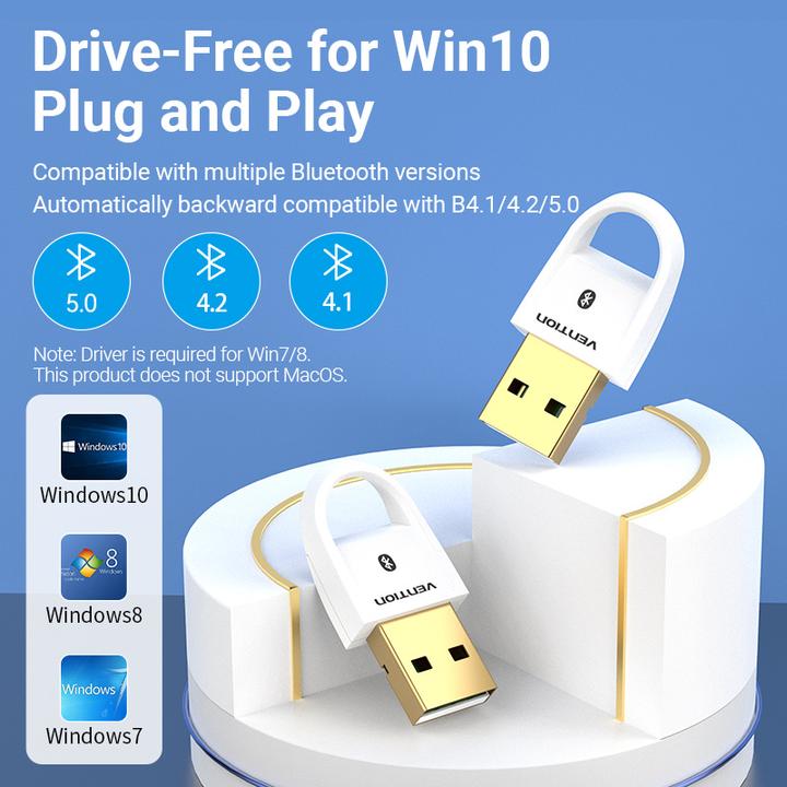 Immagine prodotto Vention Adattatore USB Bluetooth CDSW0 5.0 Bianco (Trasmettitore e ricevitore)