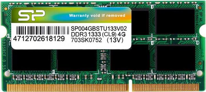Produktbild Silicon Power SP004GBSTU160N02 (1 x 4GB, 1600 MHz, DDR3-RAM, SO-DIMM)