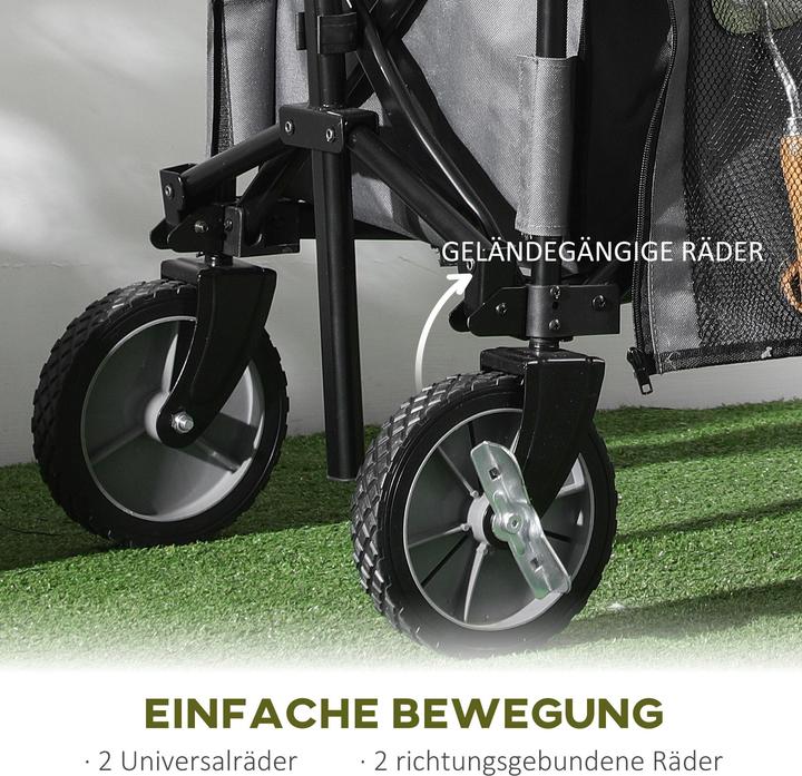 Produktbild Outsunny Bollerwagen mit Seitentaschen